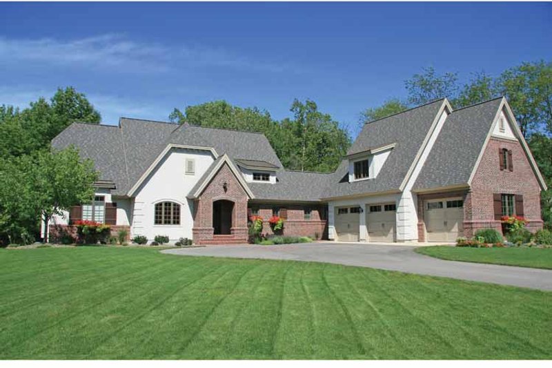 Home Plan - Exterior - Front Elevation 3 for European House Plan #928-187 - 3 bed, 2.5 bath