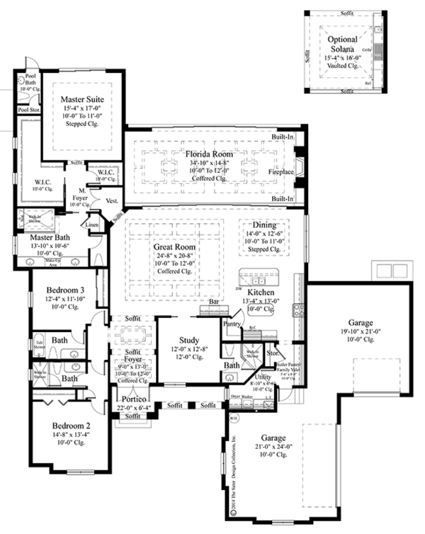 Dream House Plan - Mediterranean Floor Plan - Main Floor Plan #930-456