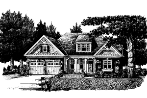 Exterior - Front Elevation 3 for Craftsman House Plan #927-173 - 3 bed, 2.5 bath