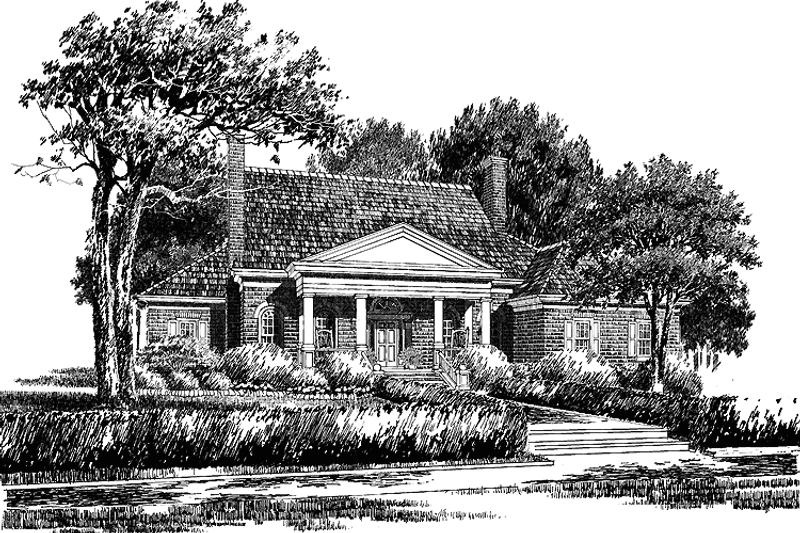 Architectural House Design - Classical Exterior - Front Elevation Plan #429-245
