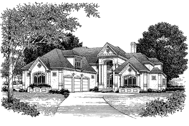 Dream House Plan - Classical Exterior - Front Elevation Plan #453-352