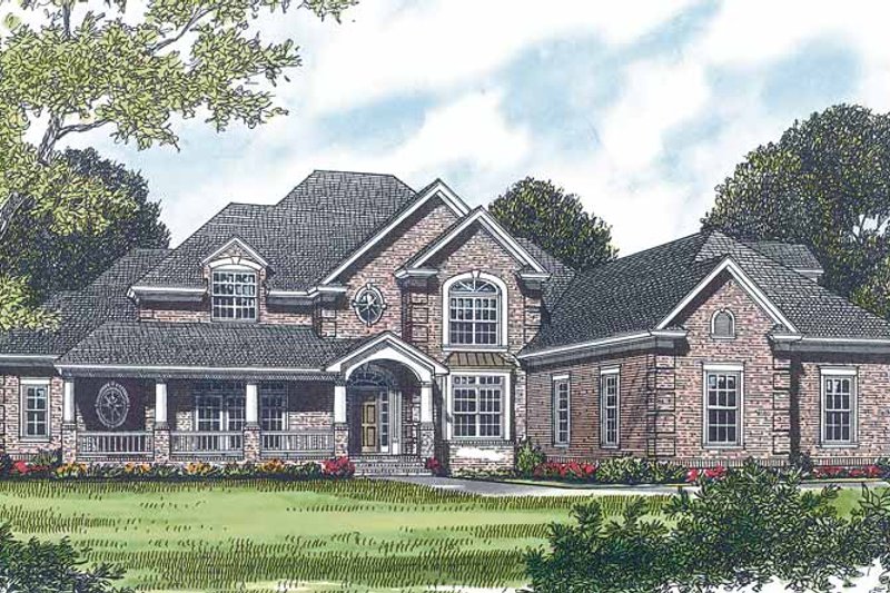 Dream House Plan - Traditional Exterior - Front Elevation Plan #453-451