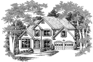 Mediterranean Exterior - Front Elevation Plan #927-208