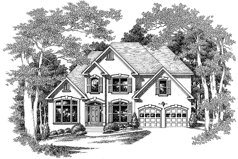 Architectural House Design - Mediterranean Exterior - Front Elevation Plan #927-208