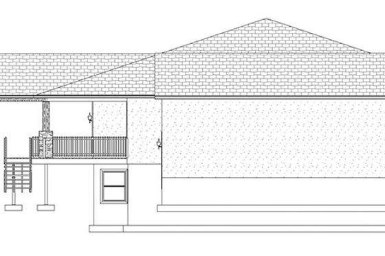 Exterior - Other Elevation 1 for Ranch House Plan #1060-21 - 5 bed, 4 bath