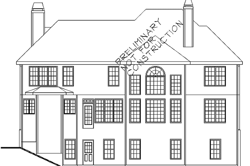 Dream House Plan - Exterior - Rear Elevation for Traditional House Plan #927-489 - 5 bed, 4 bath