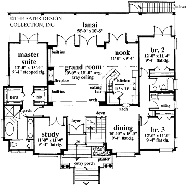 House Design - Country Floor Plan - Main Floor Plan #930-74