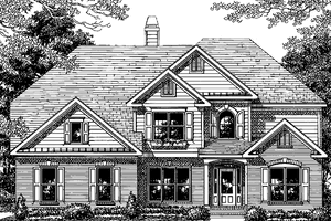 Exterior - Front Elevation 3 for Traditional House Plan #927-749 - 5 bed, 4 bath