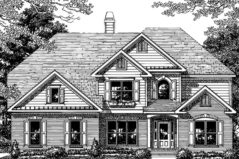 Home Plan - Exterior - Front Elevation 3 for Traditional House Plan #927-749 - 5 bed, 4 bath