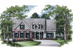 Country Exterior - Front Elevation Plan #927-243