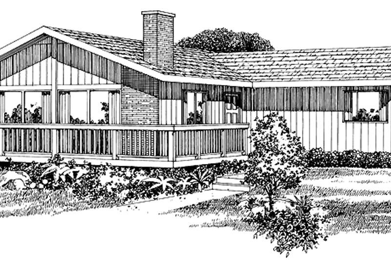 Architectural House Design - Country Exterior - Front Elevation Plan #47-952