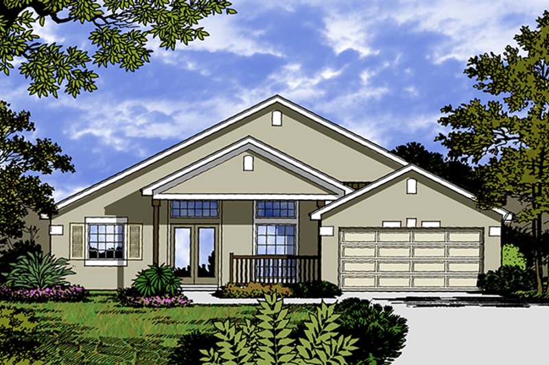 Home Plan - Exterior - Front Elevation 4 for Traditional House Plan #417-842 - 4 bed, 2 bath