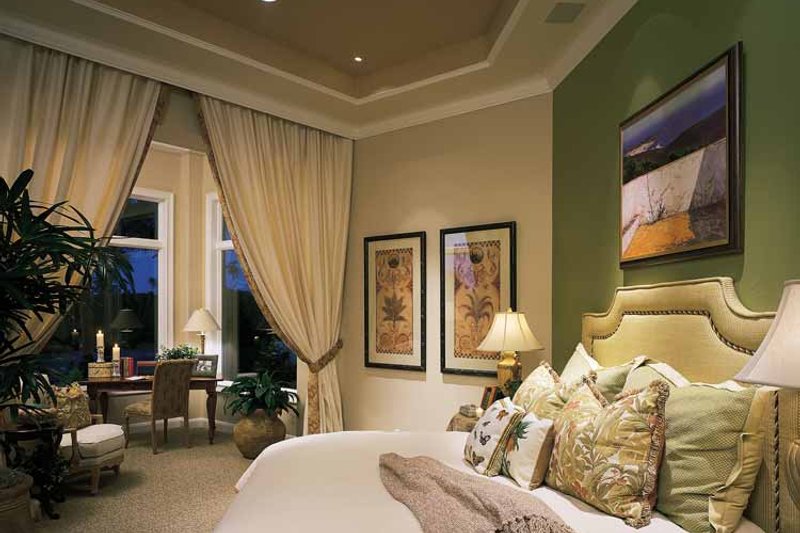House Design - Interior - Master Bedroom for Mediterranean House Plan #930-194 - 3 bed, 4.5 bath