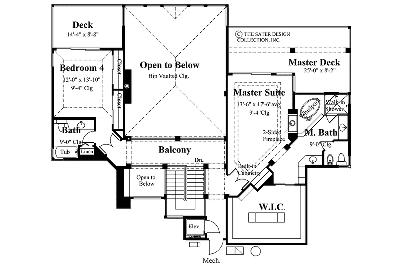 Home Plan - Floor Plan - Upper Floor for Traditional House Plan #930-133 - 5 bed, 4.5 bath