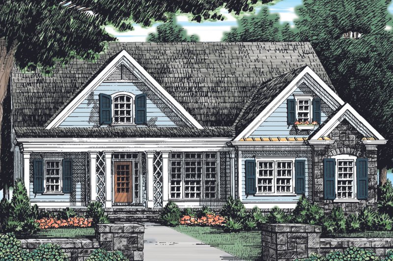 House Plan Design - Country Exterior - Front Elevation Plan #927-901