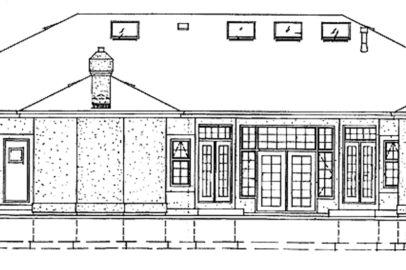 Dream House Plan - Exterior - Rear Elevation for Mediterranean House Plan #47-774 - 3 bed, 3.5 bath