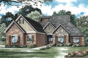 European Style House Plan - 4 Beds 3.5 Baths 2611 Sq/Ft Plan #17-3330 