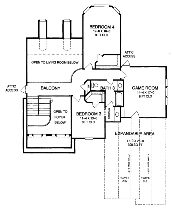 Home Plan - Mediterranean Floor Plan - Upper Floor Plan #952-281