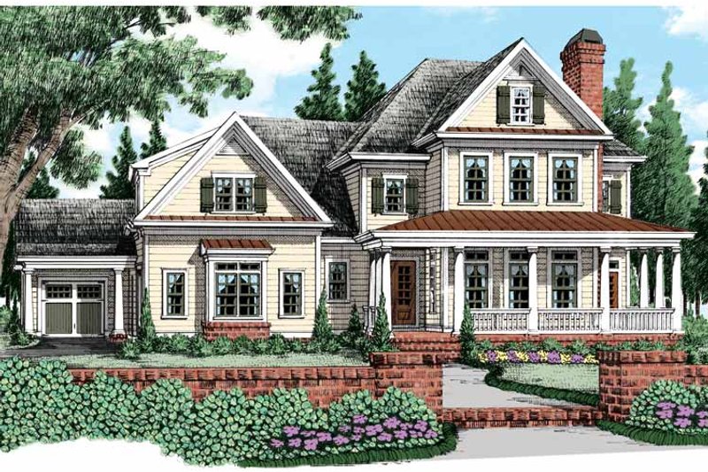 Home Plan - Exterior - Front Elevation 3 for Traditional House Plan #927-480 - 4 bed, 4.5 bath