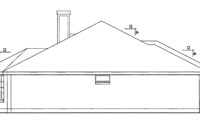 Dream House Plan - Exterior - Other Elevation for Traditional House Plan #40-497 - 3 bed, 2 bath
