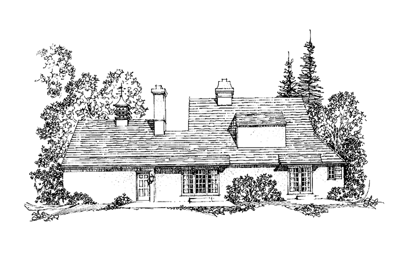 Home Plan - Exterior - Rear Elevation for Country House Plan #1016-63 - 3 bed, 2.5 bath