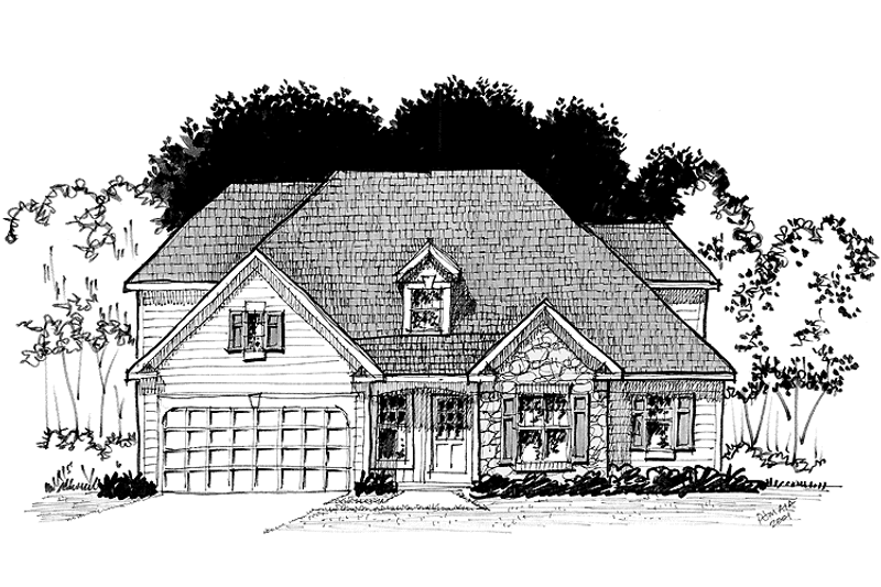 Dream House Plan - Exterior - Front Elevation 3 for Colonial House Plan #328-403 - 3 bed, 2.5 bath
