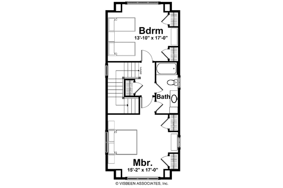 Floor Plan - Upper Floor for Craftsman House Plan #928-174 - 2 bed, 1.5 bath