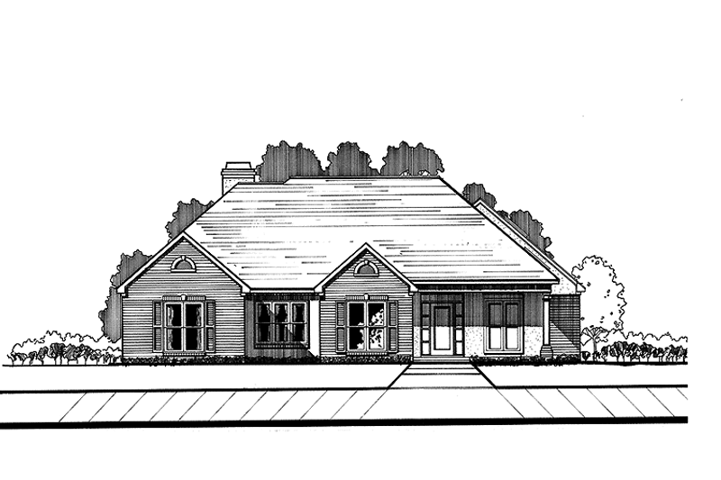 House Plan Design - Traditional Exterior - Front Elevation Plan #15-322