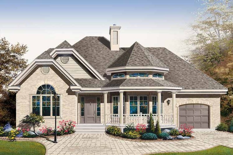 Dream House Plan - Country Exterior - Front Elevation Plan #23-2401