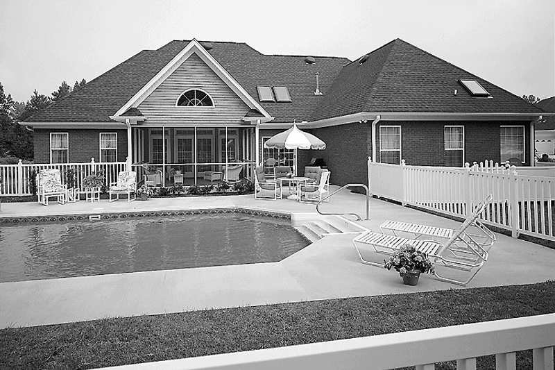 Home Plan - Exterior - Rear Elevation 1 for Ranch House Plan #929-176 - 3 bed, 2 bath