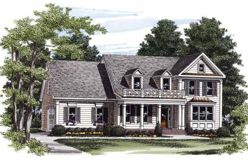 Dream House Plan - Colonial Exterior - Front Elevation Plan #927-844