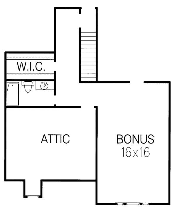 Architectural House Design - Country Floor Plan - Upper Floor Plan #15-365