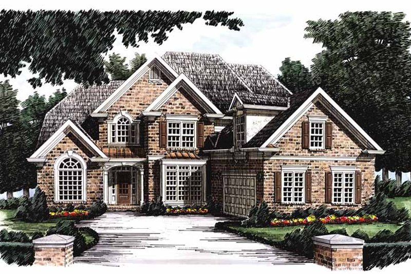 Dream House Plan - Exterior - Front Elevation 3 for European House Plan #927-190 - 4 bed, 3.5 bath