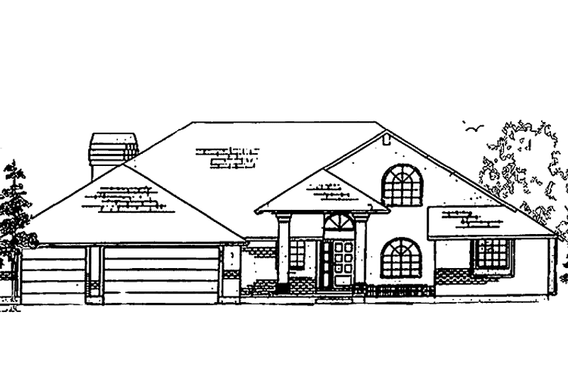 Home Plan - Exterior - Front Elevation 3 for Traditional House Plan #945-49 - 4 bed, 3.5 bath