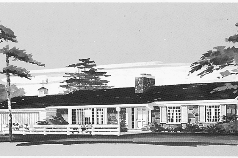 House Design - Ranch Exterior - Front Elevation Plan #72-504