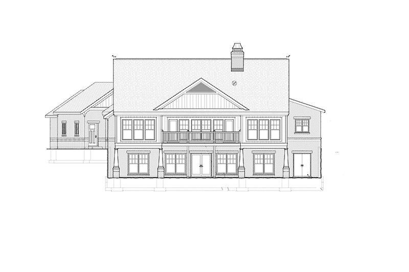 Home Plan - Exterior - Rear Elevation for Traditional House Plan #928-212 - 4 bed, 4 bath