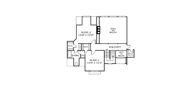 Architectural House Design - Country Floor Plan - Upper Floor Plan #453-118