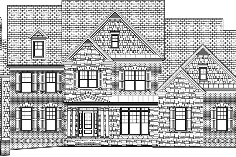 Architectural House Design - European Exterior - Front Elevation Plan #994-33