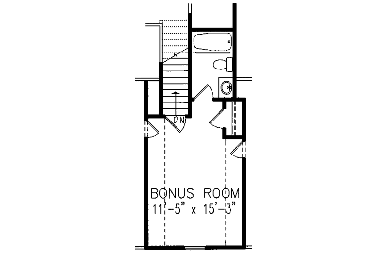 House Blueprint - Floor Plan - Other Floor for Ranch House Plan #54-234 - 3 bed, 2 bath