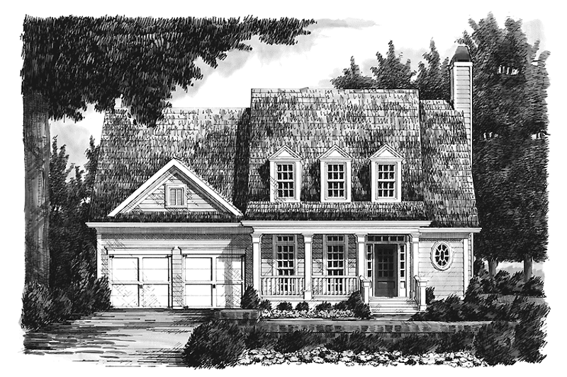 Home Plan - Exterior - Front Elevation 3 for Classical House Plan #927-795 - 3 bed, 2.5 bath