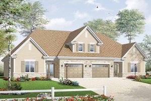 Dream House Plan - Exterior - Front Elevation for European House Plan #23-2453 - 6 bed, 2 bath