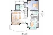 European Style House Plan - 3 Beds 2 Baths 1498 Sq/Ft Plan #23-2459 
