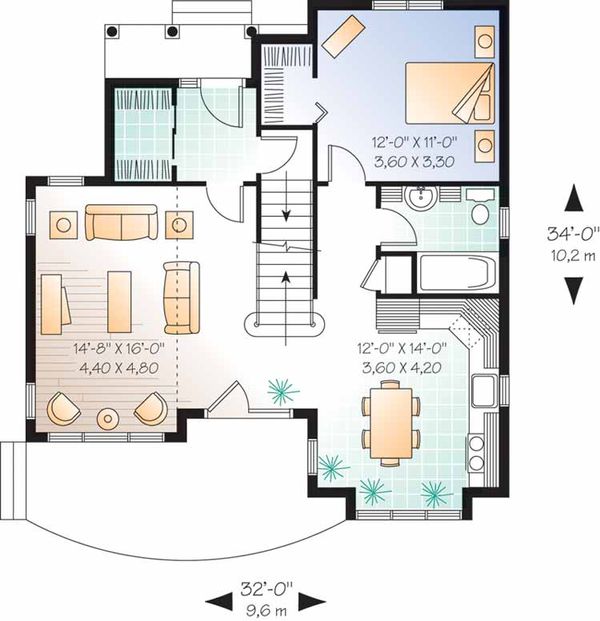 Home Plan - European Floor Plan - Main Floor Plan #23-2459
