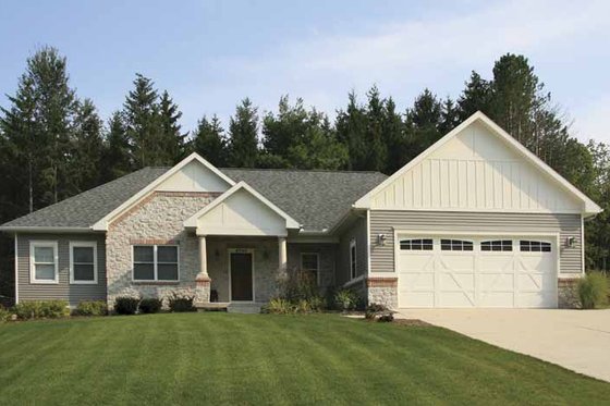 Exterior - Front Elevation 6 for Craftsman House Plan #928-159 - 2 bed, 2.5 bath
