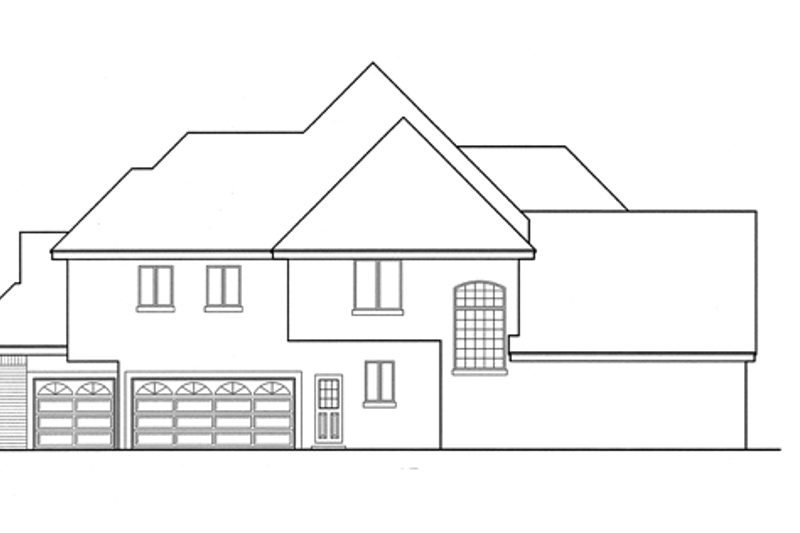 Home Plan - Exterior - Other Elevation for Mediterranean House Plan #417-744 - 4 bed, 3.5 bath