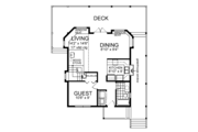 European Style House Plan - 2 Beds 2 Baths 1154 Sq/Ft Plan #118-142 