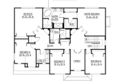 Prairie Style House Plan - 4 Beds 2.5 Baths 2970 Sq/Ft Plan #132-382 