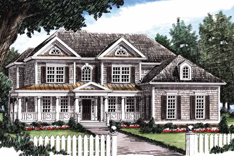 Classical Style House Plan - 5 Beds 4.5 Baths 3312 Sq/Ft Plan #927-645 ...