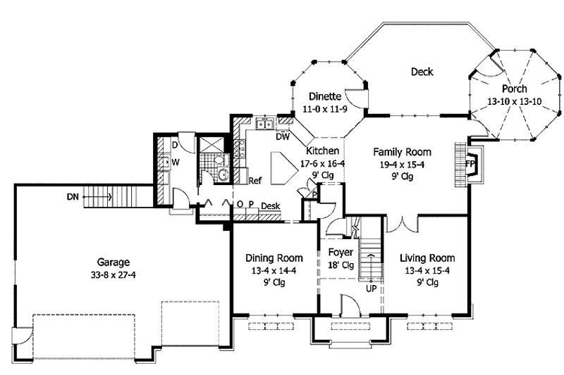 Dream House Plan - Floor Plan - Main Floor for Traditional House Plan #51-891 - 4 bed, 2.5 bath