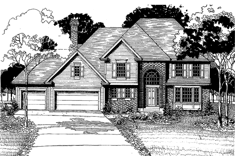 Home Plan - Traditional Exterior - Front Elevation Plan #320-884